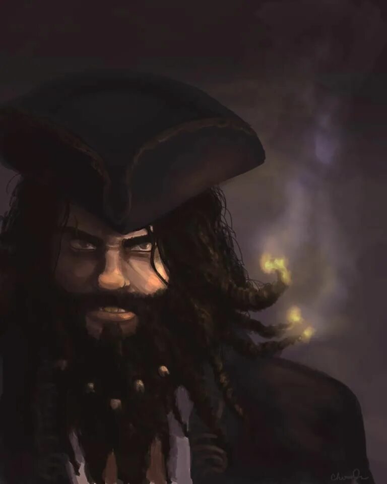 Ужасный пират. Пират Тич черная борода. Борода пирата черная.