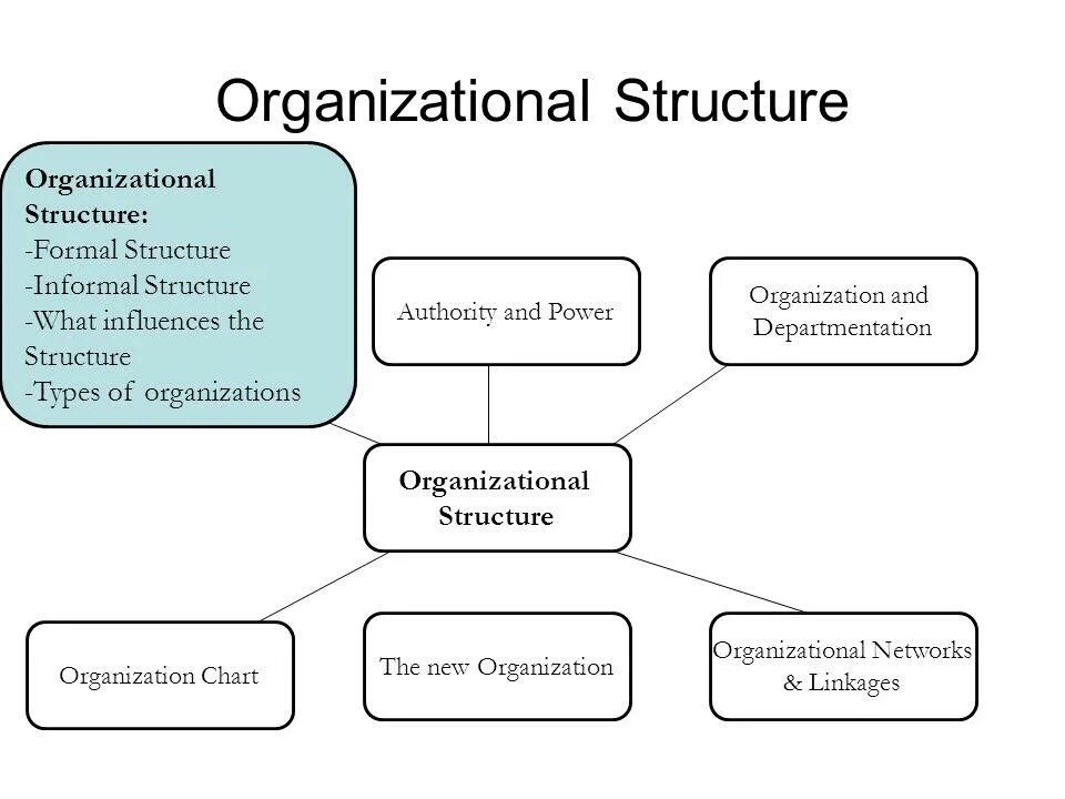 What is an Organizational structure. Types of Organizational structure. Characteristics of the Organizational structure. Changing Organizational structure..