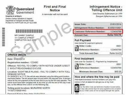 Booking reference number