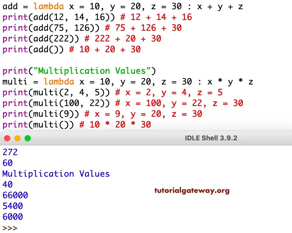 Lambda x y