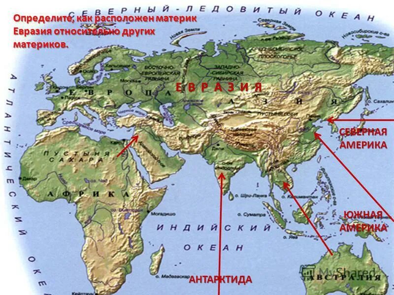 Проливы на физической карте Евразии. Материк Евразия Гибралтарский пролив. Моря Евразии. Местоположение Евразии.
