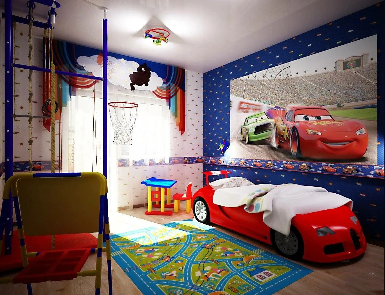 Детская комната для мальчика 3 года. Кнерцер кровать. Детская для дошкольника. Детская комната. Детская комната для малыша.