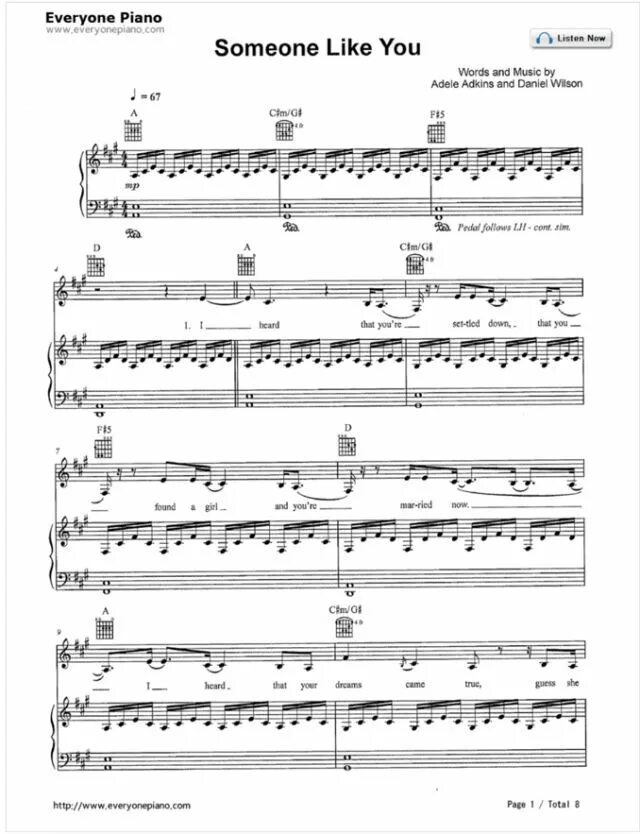 Песня i like you like this. Adele ноты для фортепиано. someone like you ноты для пианино.