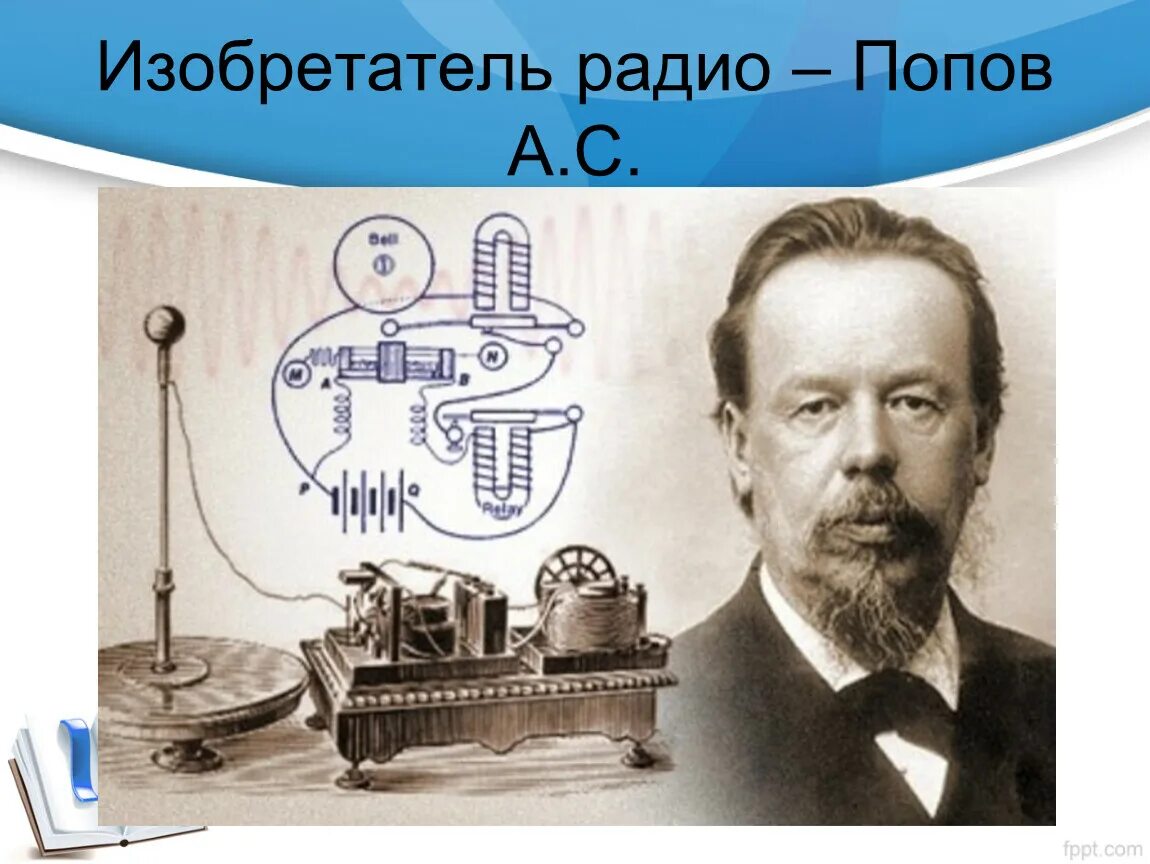 Радио Попова 1895. Первый передал сигнал