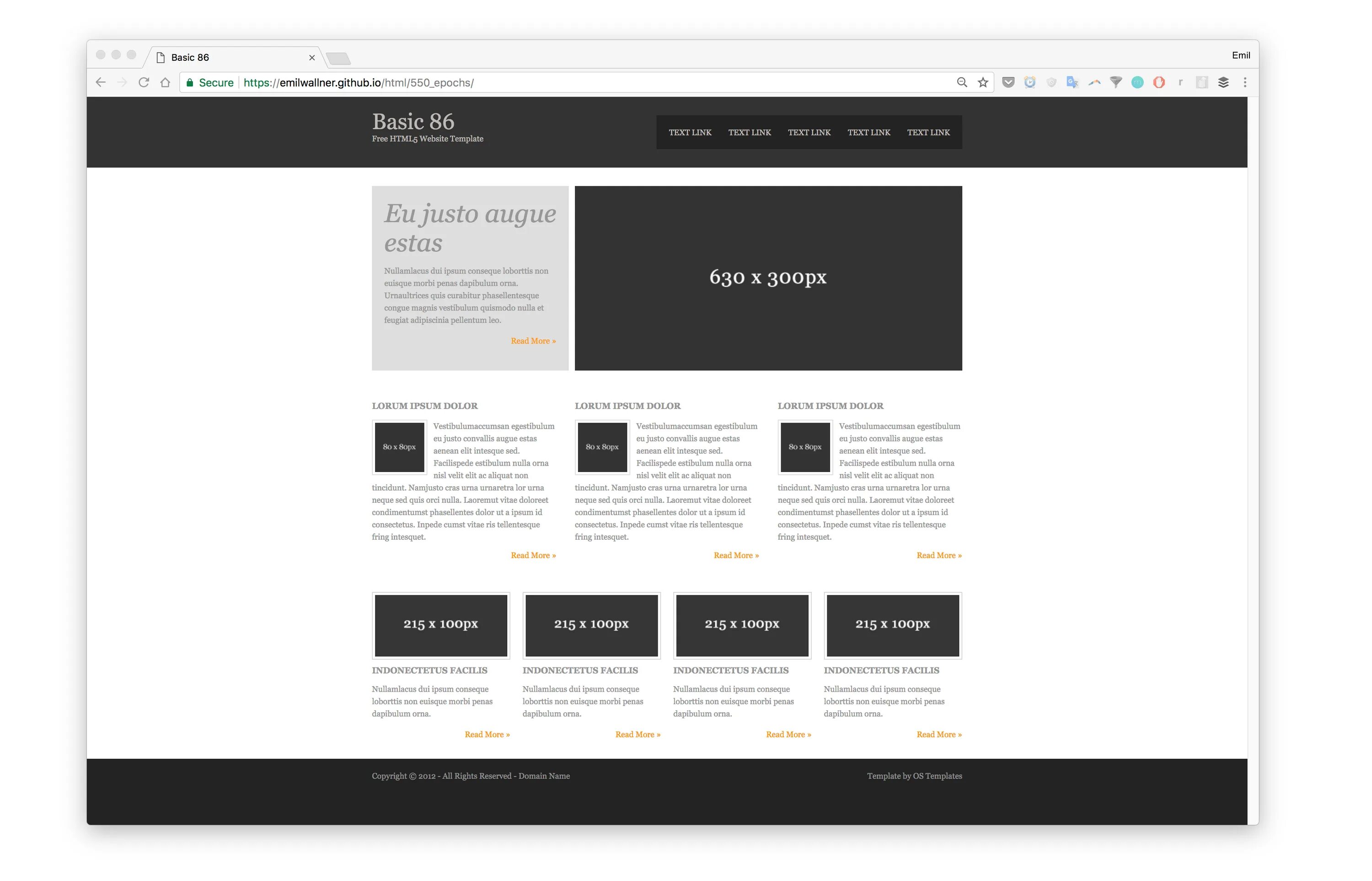 Готовые сайты html и css