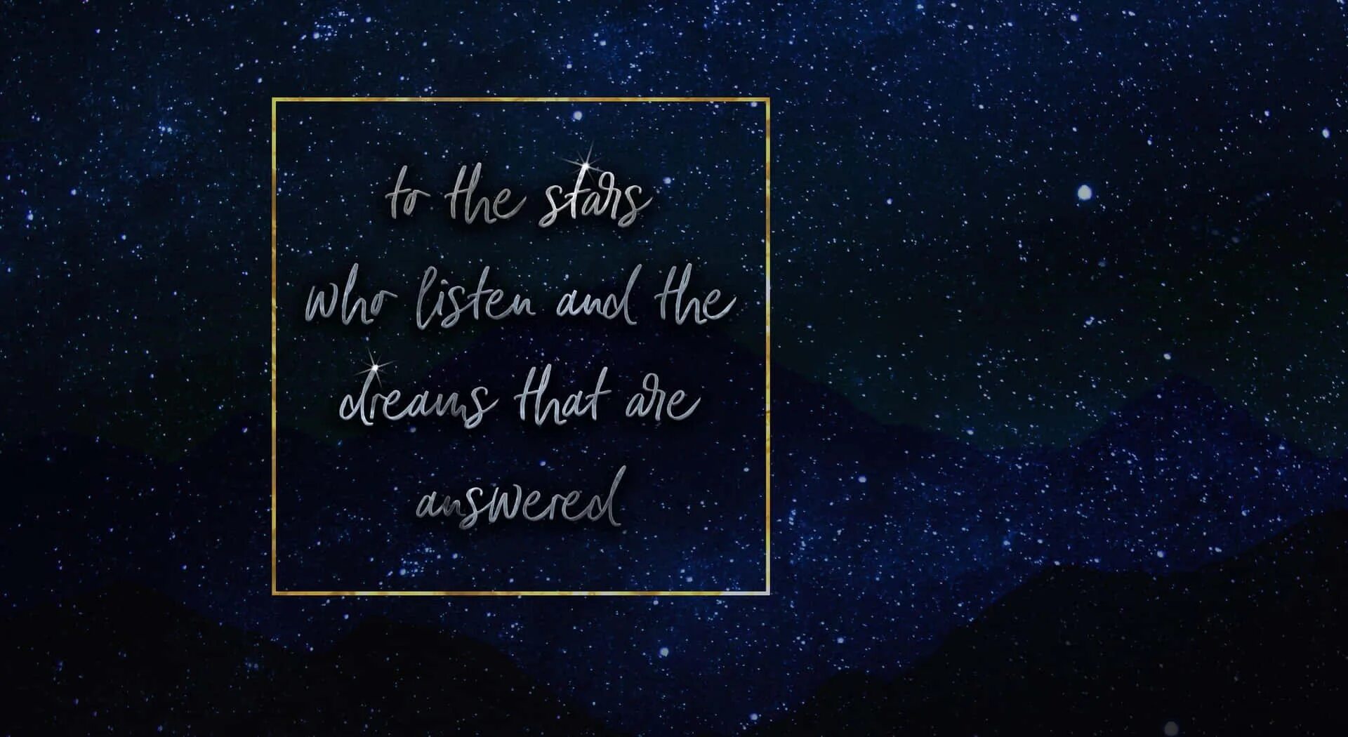 Listen to the stars. Обои веларис. a court of mist and fury wallpaper. to the stars. эстетика 2560 1400.