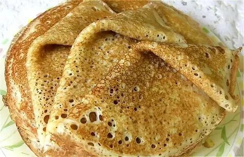 Блины с 2 яйцами на молоке