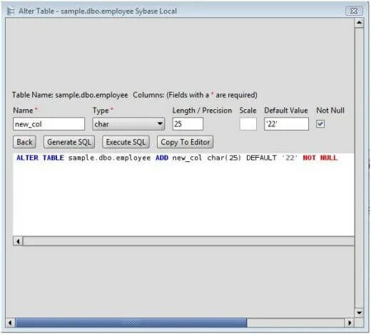 Set default value