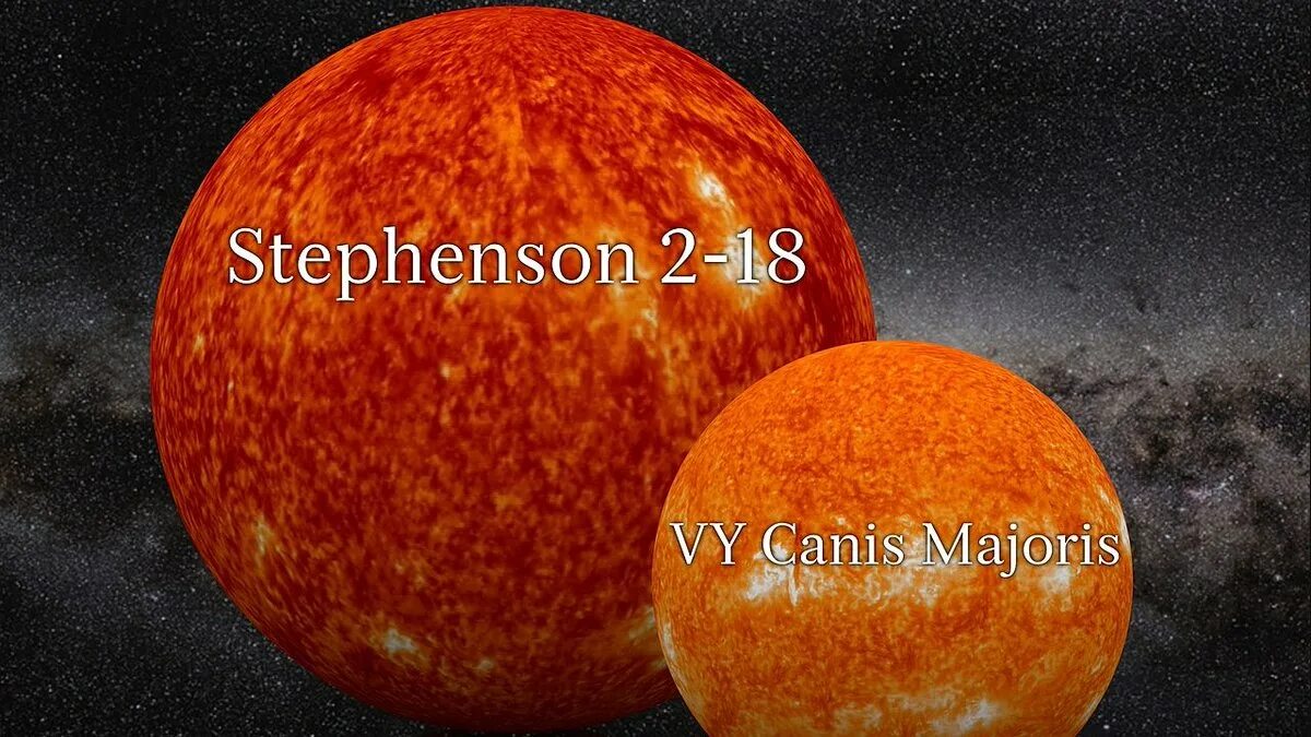 Звезда в 2 раза больше солнца. Стивенсон 2-18. Стивенсон звезда. Самая большая звезда во Вселенной Стивенсон. Звезда Стивенсон 2-18 и солнце.