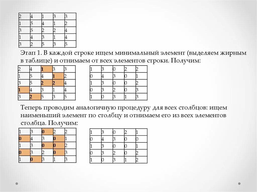 Каждая строка представлена списком