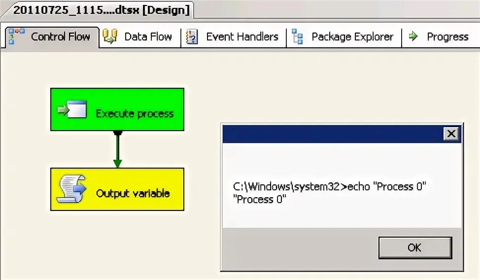 Execute process. Execute process