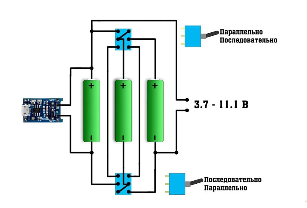 Параллельное подключение аккумуляторов 18650 схема. Последовательно-параллельное соединение аккумуляторов 18650. Параллельное соединение аккумуляторов 18650 схема подключения. Параллельное соединение АКБ 18650. Последовательное переключение