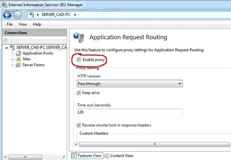 Application request routing