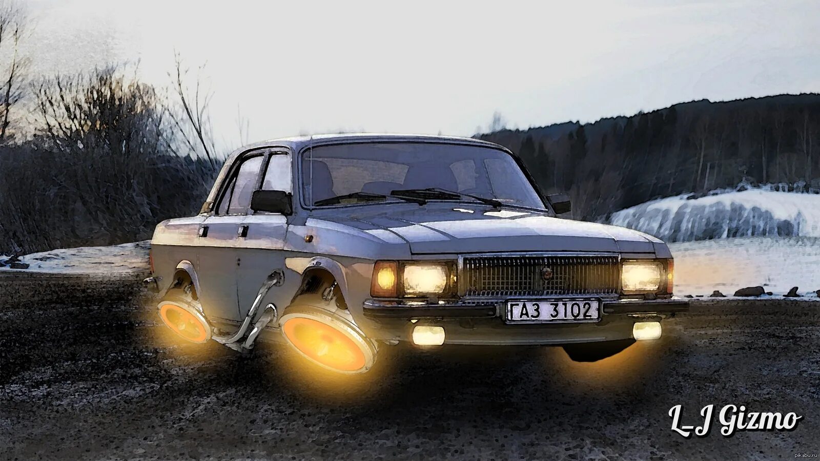 Реактивные жигули. Летающий жигуль. Реактивная жигули. Газ 3102 лимузин. Летающий жигуль.