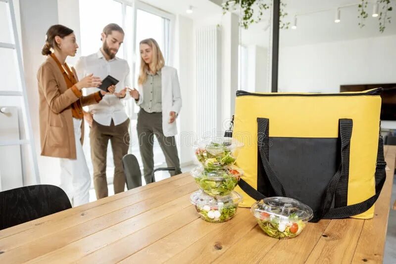The bag on the table