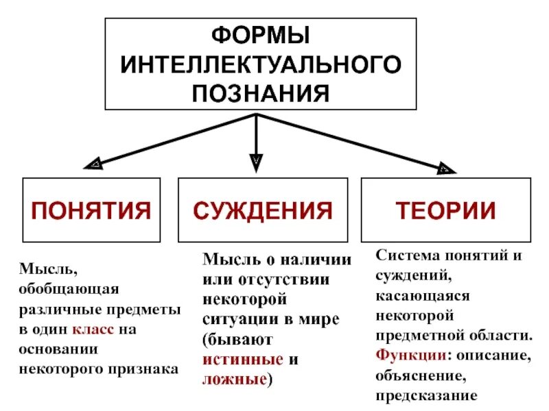 Суждение научное познание. Формы познания термины. Понятие суждение. Роль понятий в познании логика.