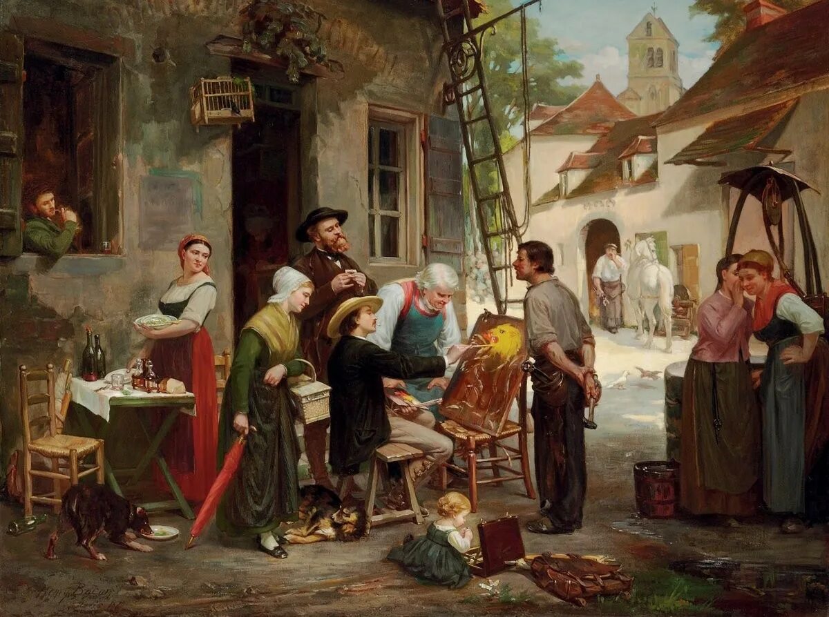 Бытовые картины. Американский художник Henry Bacon (1839-1912). Джон Генри Фредерик Бэкон. Художник Henry Bacon. Джон Генри Фредерик Бэкон художник.