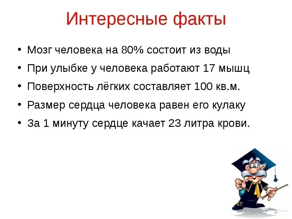 Три интересных факта