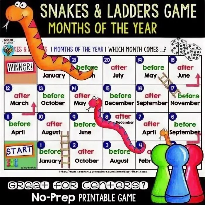 Every game of year. Настольная игра weeks months. Months of the year Board game. Snakes and Ladders months. Board game months and Seasons of the year.