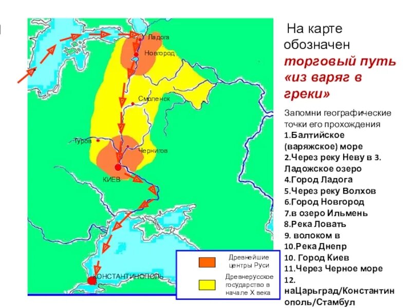 Карта древней Руси 9 век путь из Варяг в греки. Карта древней Руси 9-12 века путь из Варяг в греки. Карта Руси путь из Варяг в греки. Путь из Варяг в греки на карте древней Руси.