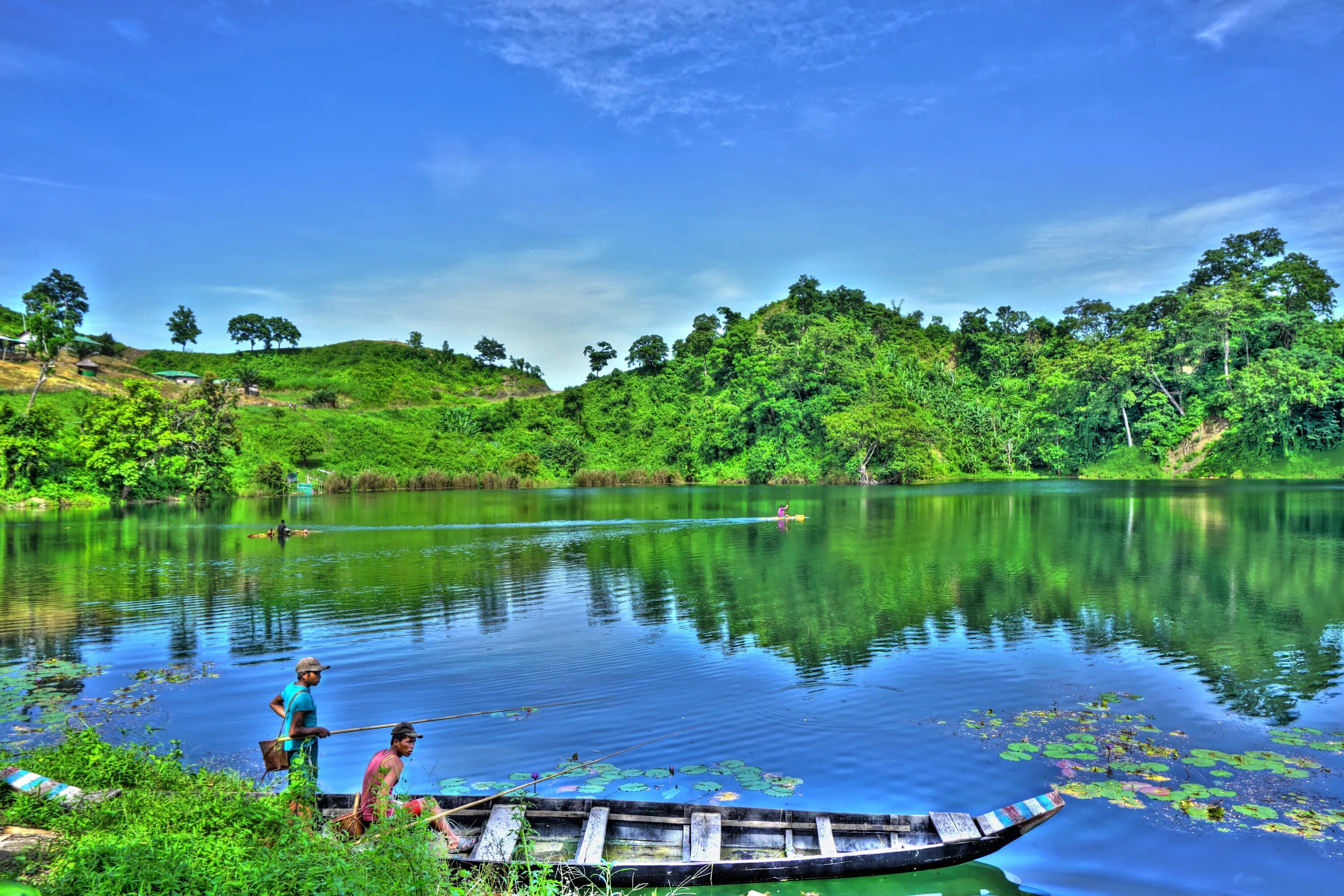 Озера Азии. Озеро Бога Бангладеш. Sri Lanka nature. Asia Reservoir.