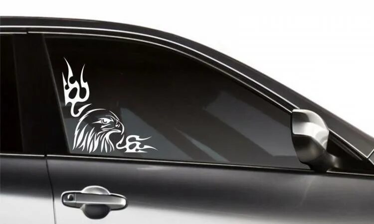51. Стикеры на заднее стекло. - Toyota Crown (S140), 3 л, 1994 года стайлинг DRI