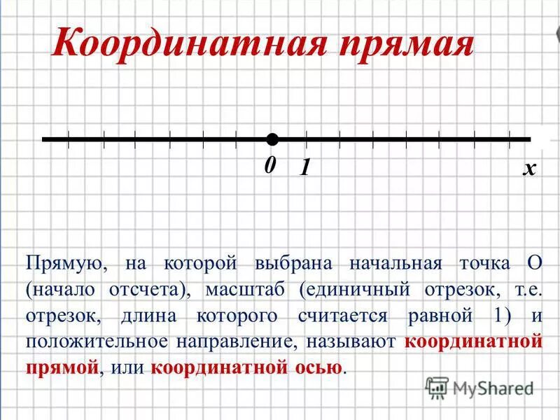 Координатная прямая виды