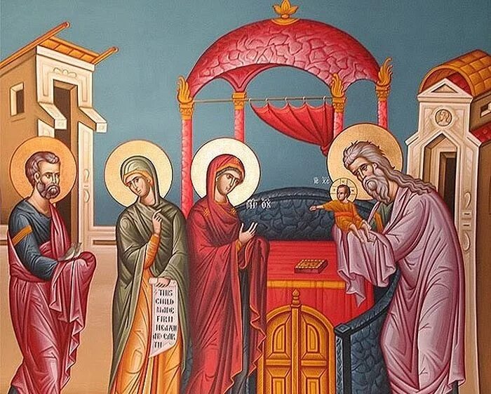 02. С праздником сретения господня. Сретение господне, икона. 02. 02.