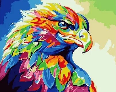 Картина по номерам яркая