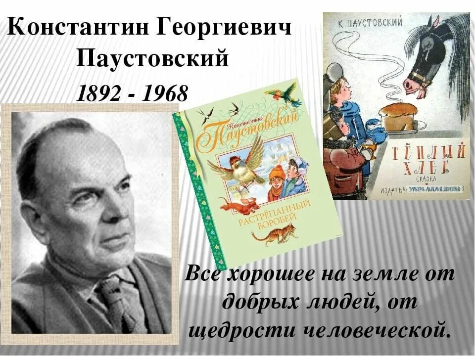 Константина георгиевича паустовского 1892 1968. Писателя Константина Георгиевича Паустовского.