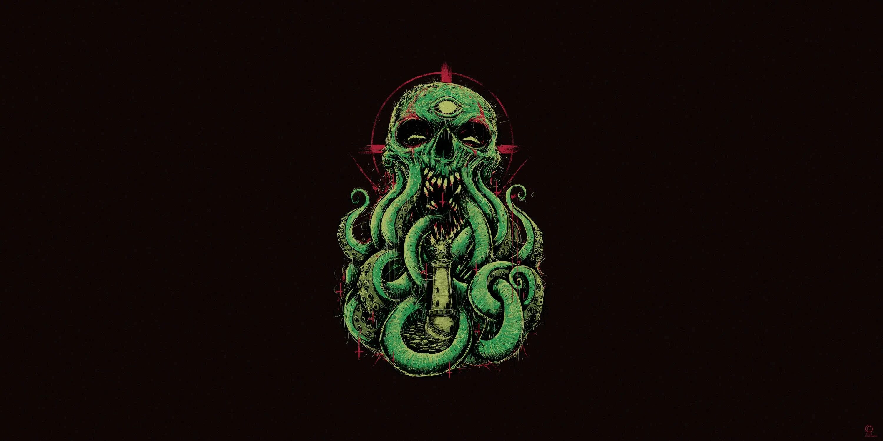 Тайп ктулху. Metallica зов ктулху. Ктулху рисунок лавкрафта. Тайп 66 ктулху cyberpunk 2077. Тайп ктулху.