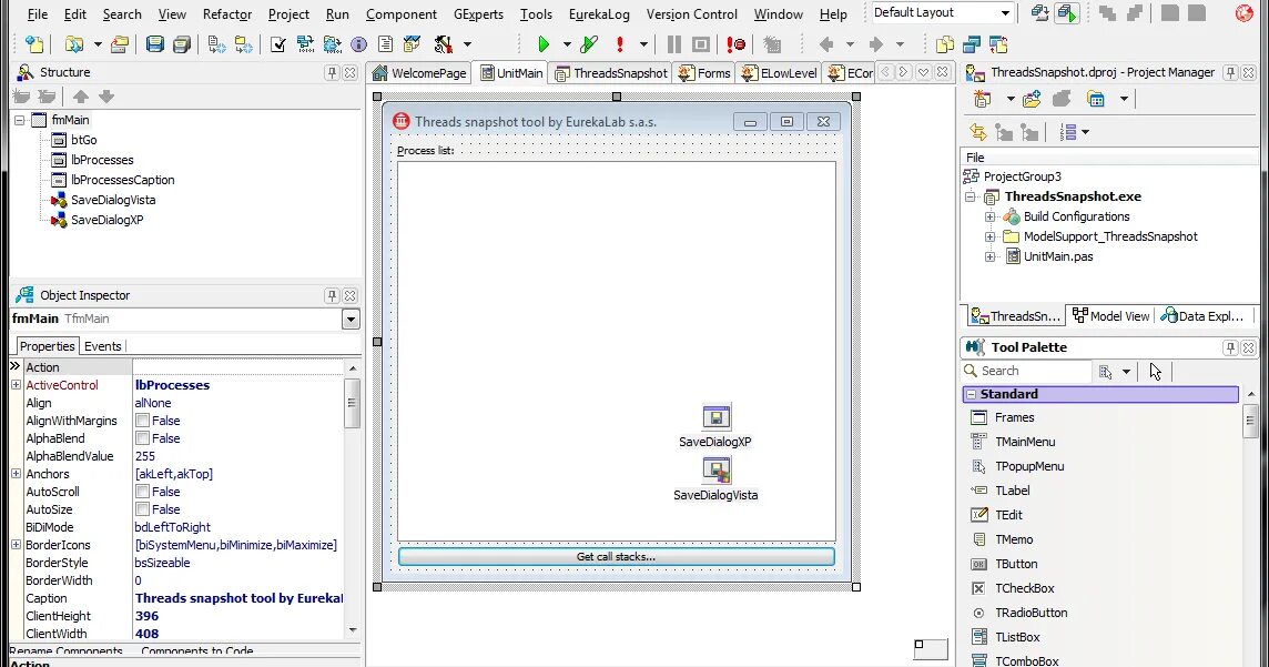 Problem loading data rad studio