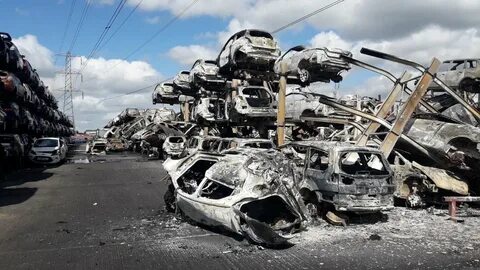 Destroyed vehicles