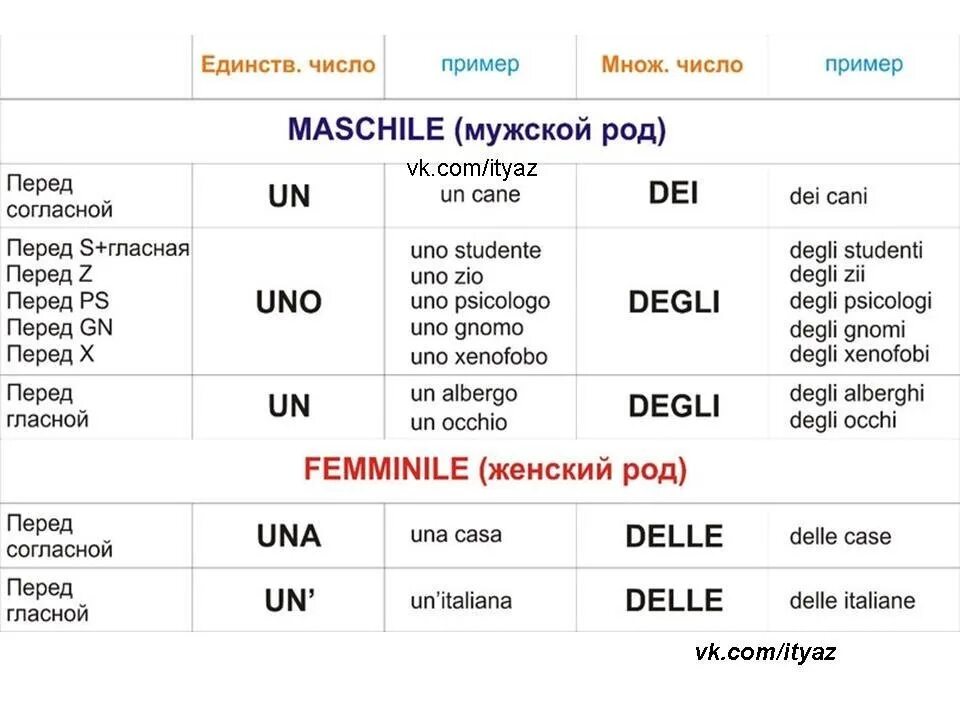 Множественное число в испанском языке
