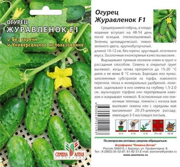 Огурцы ПОИСК Агрохолдинг Журавленок+Зозуля - купить по выгодным ценам в интернет