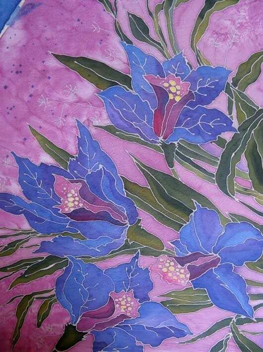 Изображение изделий выполненных в технике батика