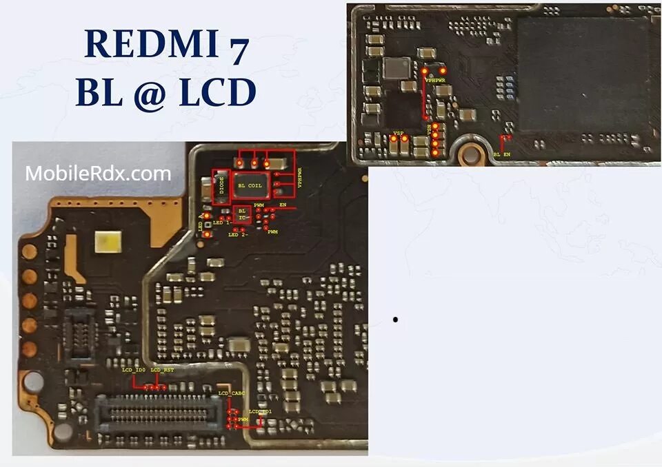 Xiaomi Redmi 7 Display Light Problem LCD Backlight Ways