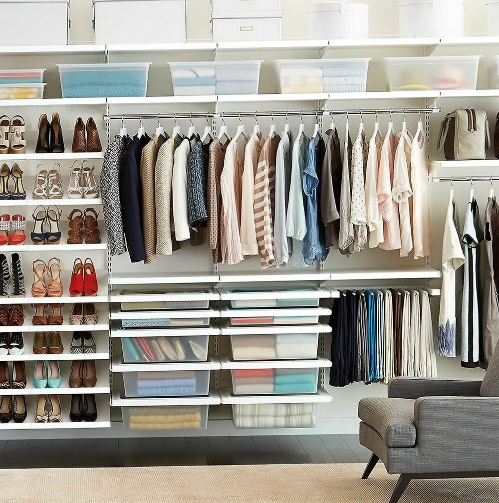 места для хранения вещей. метод мари кондо. шкаф с вещами. мари кондо расхламление. порядок в доме.