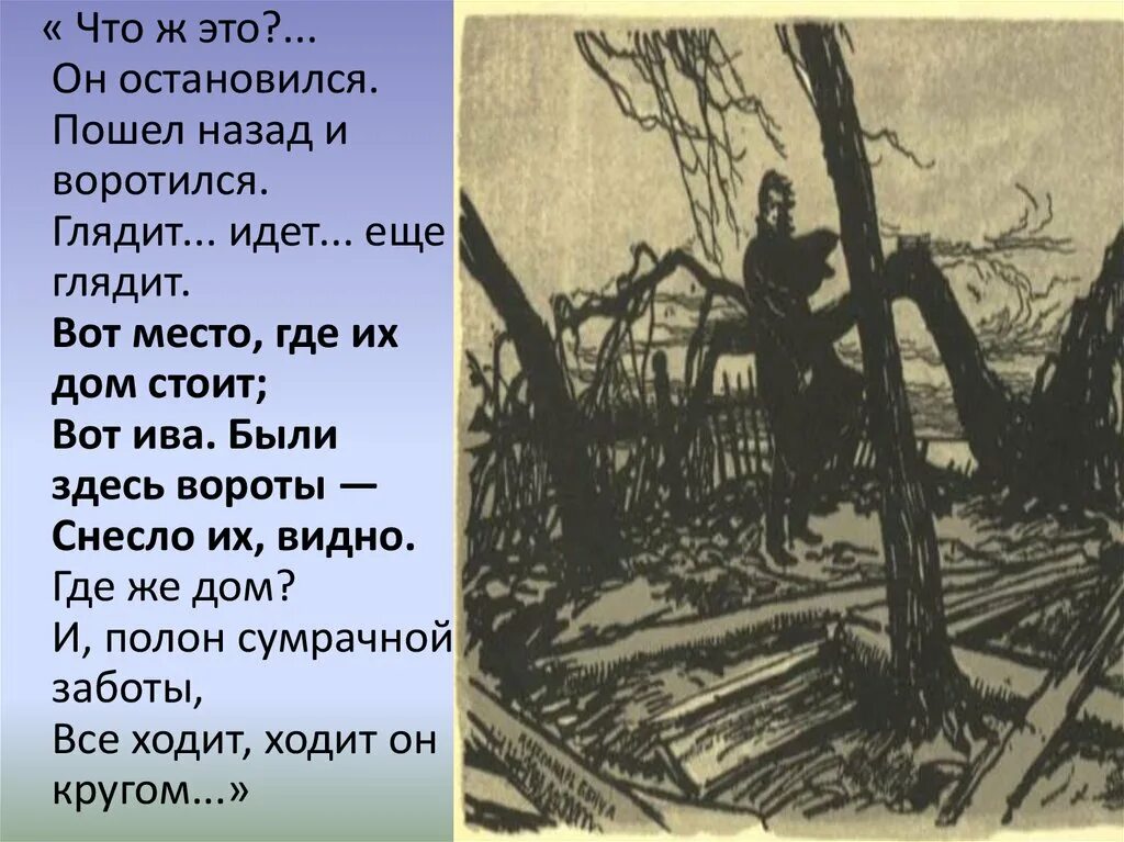 Что это ? Он остановился пошёл назад и воротился. Воротился ночью Мельник. Пушкин воротился ночью Мельник смысл. Слуга поскакавший за Дубровским воротился.