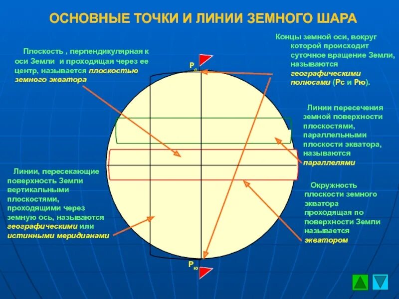 Основные точки и линии земного шара. Основные точки на земном шаре. Основные точки линии и плоскости земного шара. Основные точки линии и круги земного шара.