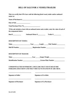 Bill of sale
