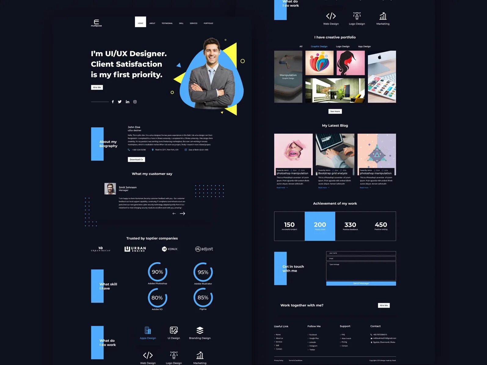 Создание портфолио. Лендинг портфолио дизайнера. красивый дизайн лендинга. дизайн лендинговой страницы. дизайн продающей страницы.