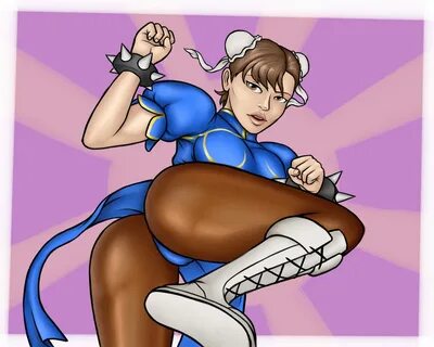 chun-li, street fighter, ass, pantyhose, shiny.