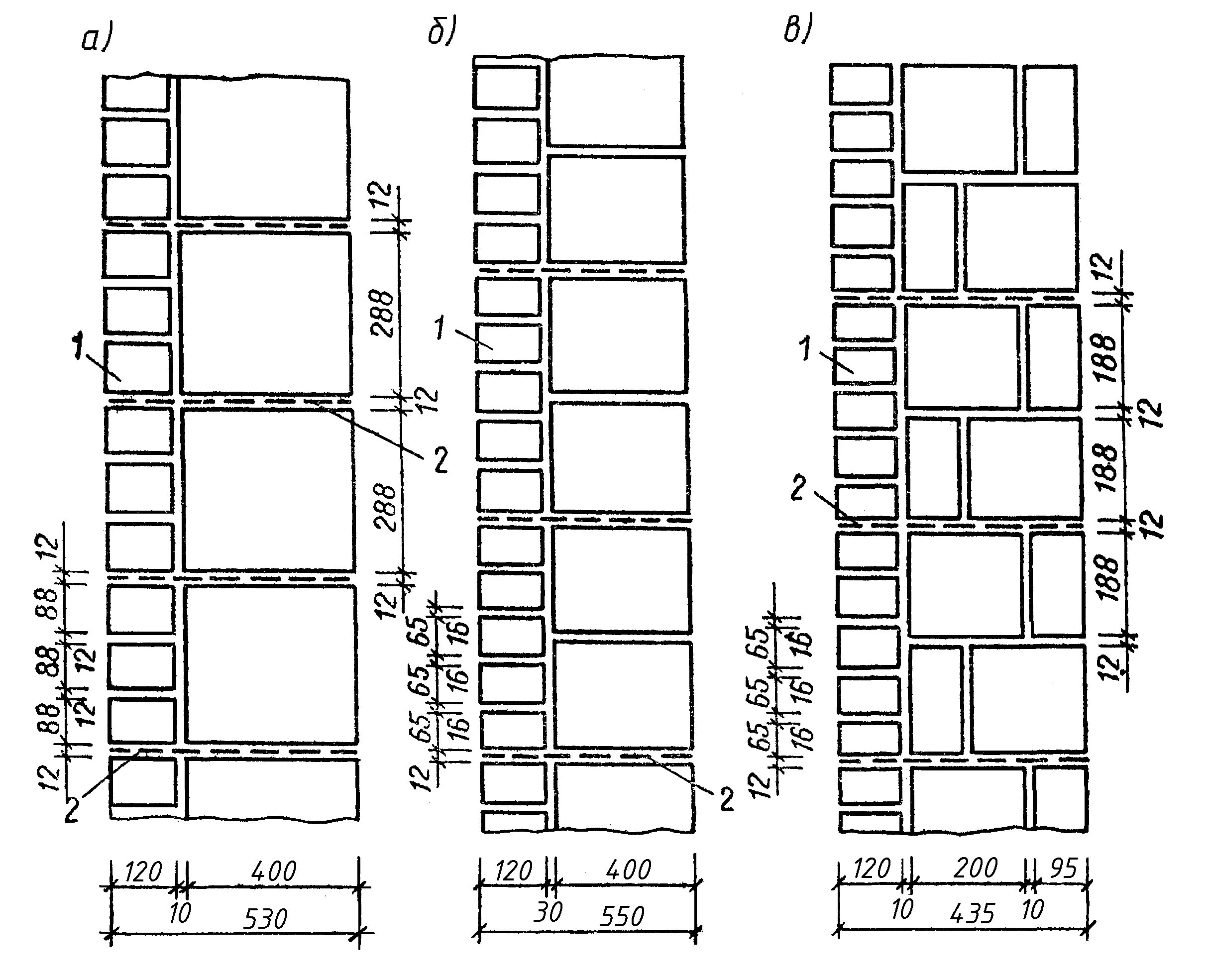 Стены и вертикального размера. Толщина шва в облицовочной кирпичной кладке. Облегченная кладка толщиной 640мм. Кладка из блоков ячеистого бетона чертеж. Кирпичная кладка толщиной 300 мм.