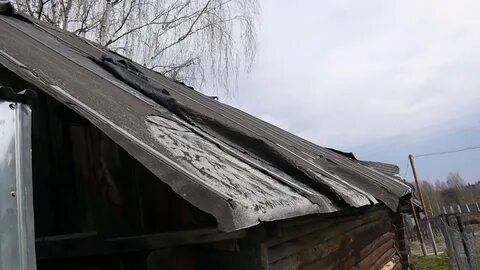 Крыша сарая рубероидом