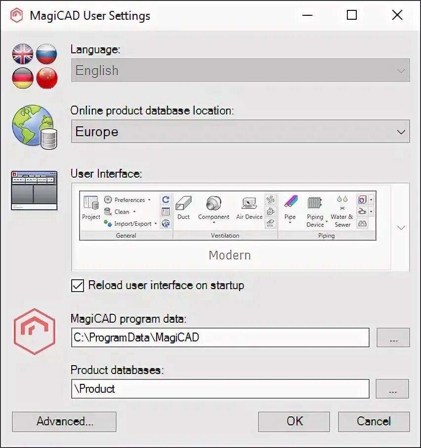 User setting