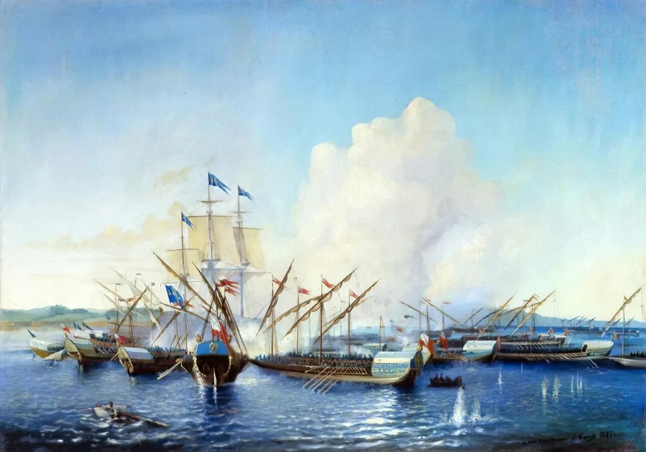 9 августа 1714 гангутское сражение. Победа у мыса гангут 1714. Алексей боголюбов (1824-1896) «сражение при гангуте 27 июля 1714 года». Гангутское сражение 27 июля 1714. 1714 год.