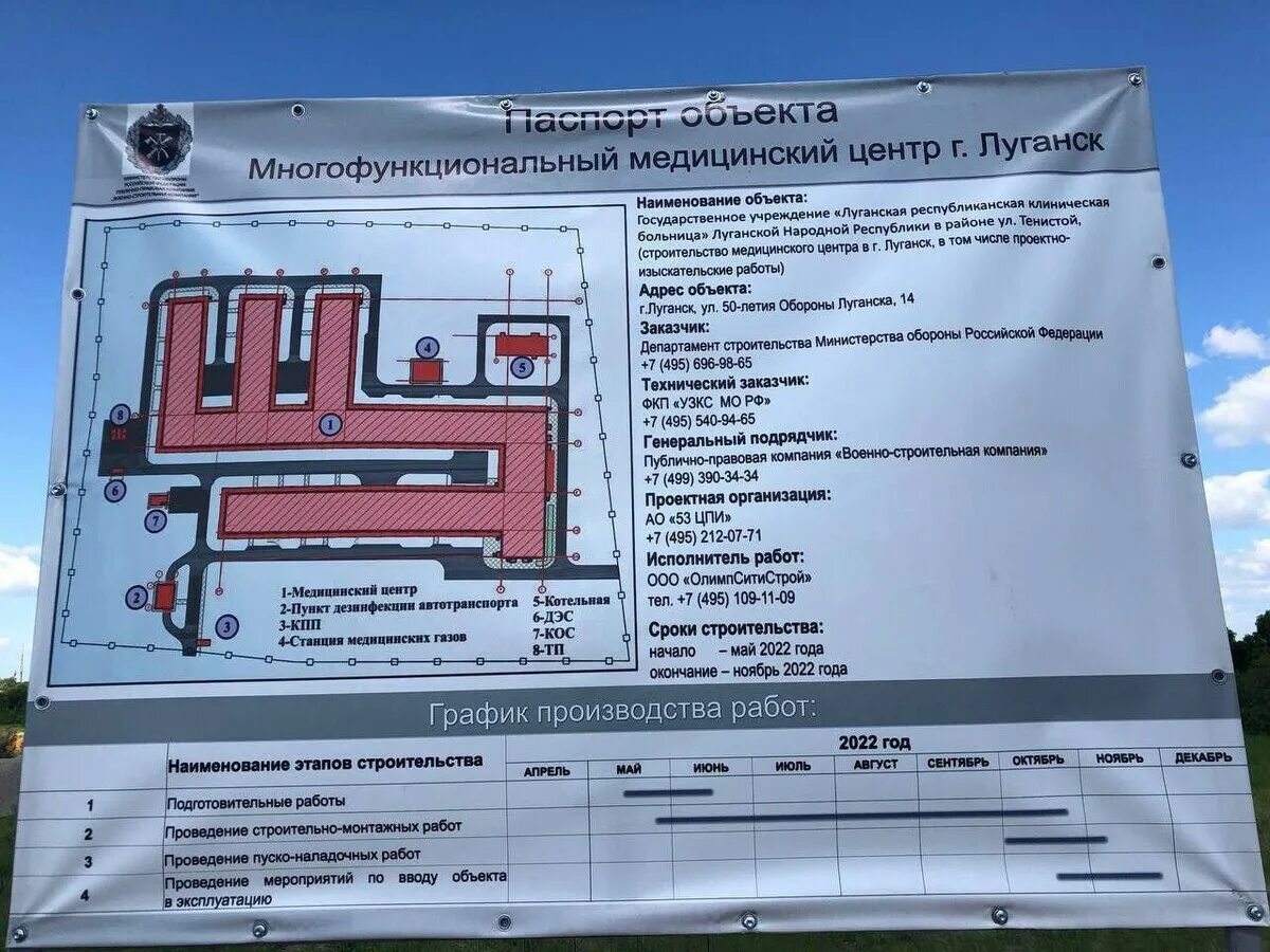 Госпиталь рогово луганской. Многофункциональный медцентр Луганск. Новый госпиталь в Луганске. Строительство медицинского центра. Медицинский центр Луганск строят.