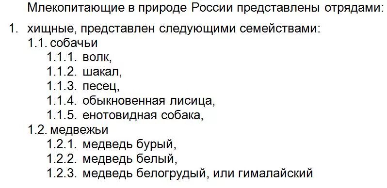 Списки 7 класс информатика практическая. Многоуровневый список. Многоуровневый список примеры. Примеры многоуровневых списков по информатике. Примеры списков.