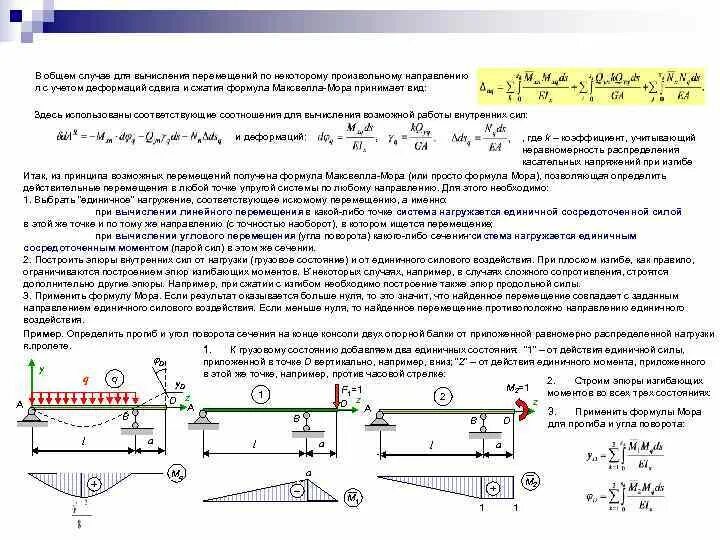 Расчет движения цены. Расчет перемещения. Расчёт перемещений при изгибе. 1. Перемещения при изгибе. Методы вычисления перемещения.